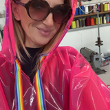 Impermeabile glass unisex fucsia - giallo - immagine 2