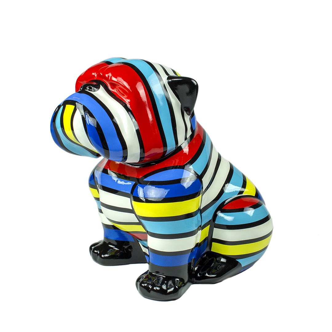 Scultura Bulldog Rykiel 40 cm - immagine 2